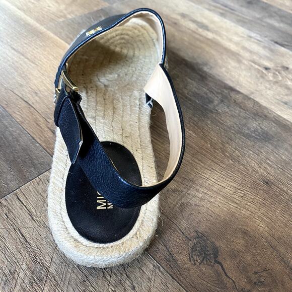 Michael Kors Black Fisher Espadrille Flat Slingback Sandal Women's 9.5M - Picture 12 of 12